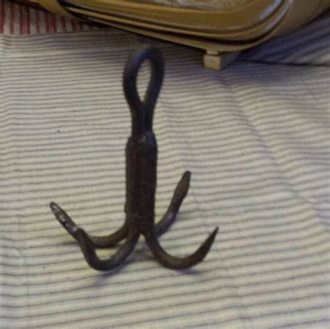 Antique Hand Forged Iron Hook Small With Hooks Farmhouse Etsy