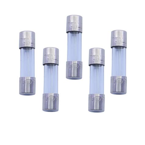 VG S 5 Pcs Of T5AL250V T5A 250V Cartridge Glass Fuses 5X20mm 5A