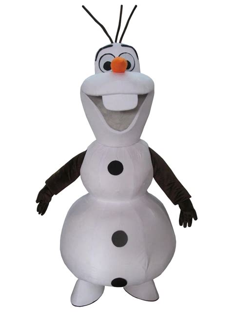 Smiling Olaf Mascot Costume adult size Olaf Mascot Costume Olaf Mascot Costume Free Shipping-in ...