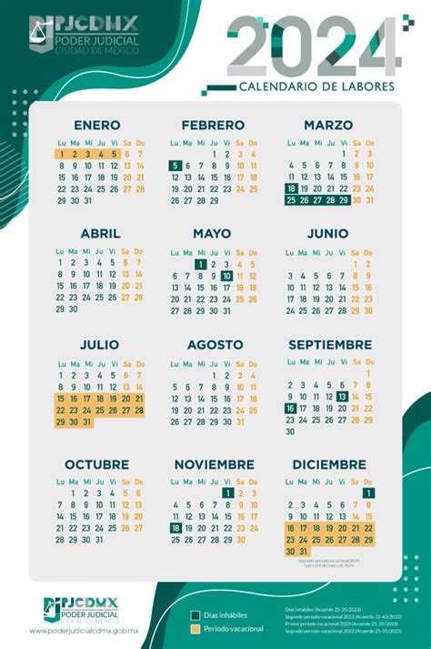 Calendario Poder Judicial Del Estado Amalie Claudelle