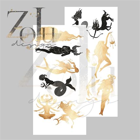 Arkusz elementów do wycinania ZoJu Design ECLIPSE ZNAKI ZODIAKU 15x30