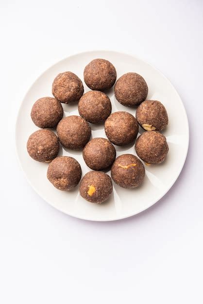 Premium Photo Nachni Laddu Or Ragi Laddoo Or Sweet Balls Made Using