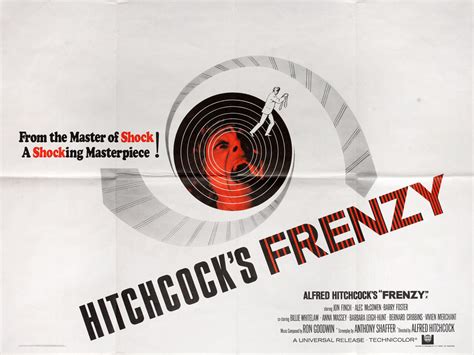 Безумие (Frenzy, 1972), режиссёр Альфред Хичкок, британский постер к ...