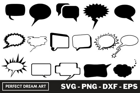 Speech Box Silhouette Bundles Graphic By Perfectdreamart · Creative Fabrica