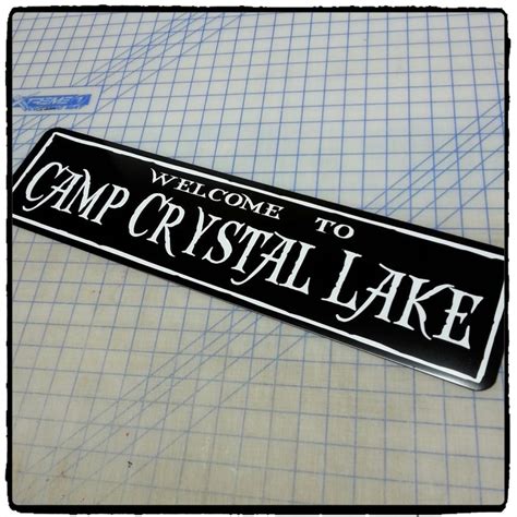 Friday The 13th Camp Crystal Lake Aluminum Sign Etsy