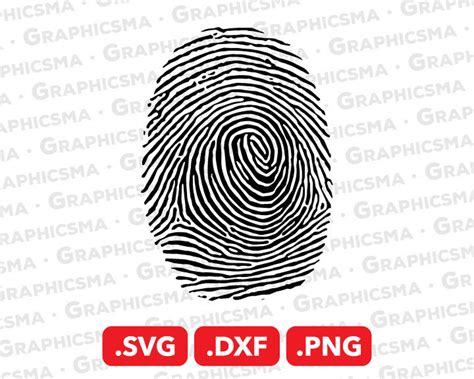 Thumbprint SVG File Thumbprint DXF Thumbprint Png Etsy