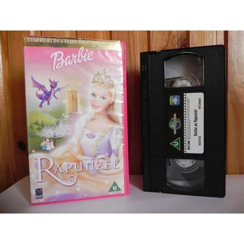 Barbie As Rapunzel Uk Vhs B Hcmq Barbiepedia