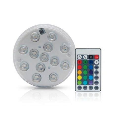 Luz Rgb Led Sumergible Con Control Remoto IP68 Netcell