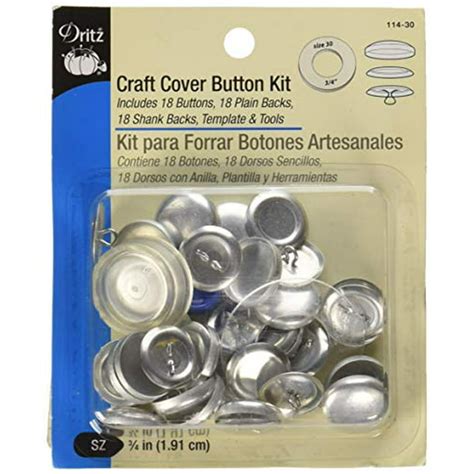 Dritz 114 30 Craft Cover Button Kit With Tools Size 30 34 Inch 18