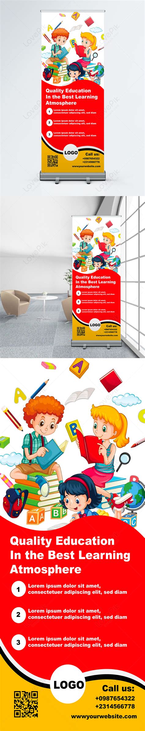 Education Rollup Banner Template Imagepicture Free Download 450168847