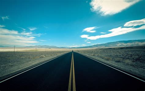 Long Desert Road Wallpapers Wallpaper Cave