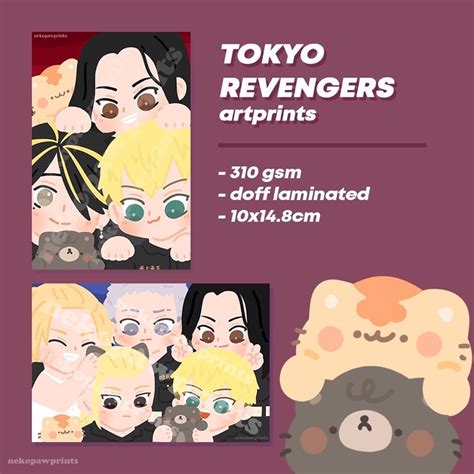 Jual Nekopawprints Tokyo Revengers A Gsm Anime Artprint