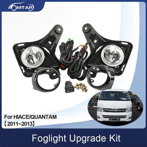 MTAP For HIACE Fog Lamp Front Bumper Foglight Upgrade Kit For TOYOTA