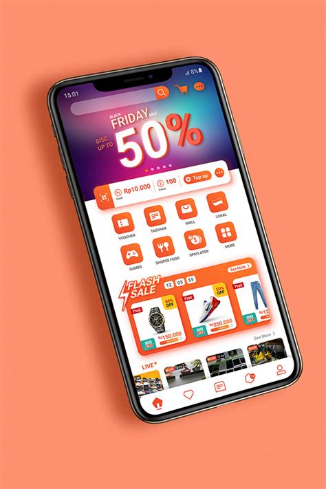 Shopee Homepage App Revamp On Behance