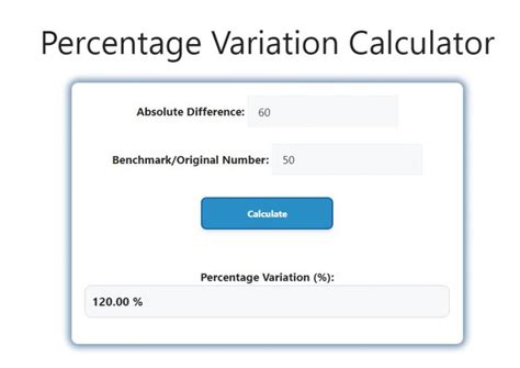 Calculateur De Variation En Pourcentage Calculateur Avis