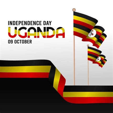 Uganda Independence Day Vector Illustration Vector Art At Vecteezy