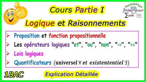 Logique Math Matique Cours De La Logique Et Raisonnements Bac Sm