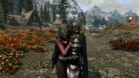 Skyrim The Dragonborns First Kiss With Serana Youtube