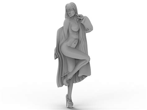 3D File 3D Model STL File For CNC Router Laser 3D Printer Naked Girl