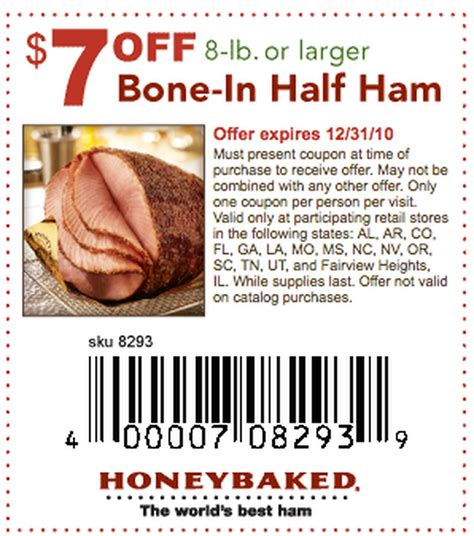 Honeybaked Ham Coupons 2022