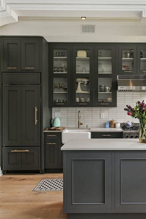 Modern Dark Grey Kitchen Cabinets Countertopsnews