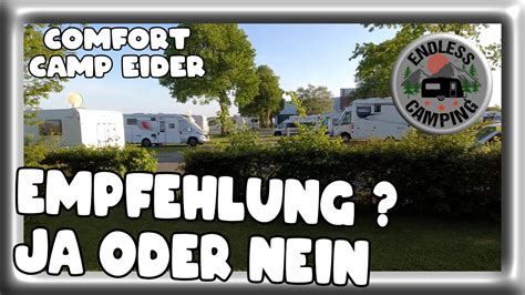 Camping Platzvorstellung Comfort Camp Eider T Nning Nordsee Youtube