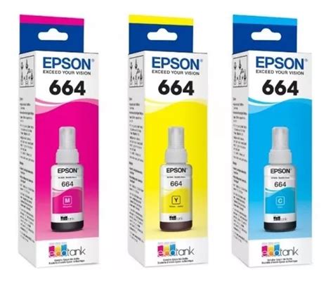 Pack Tintas Epson Colores Original Venc May Cuotas Sin