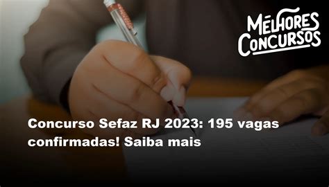 Concurso Sefaz Rj Vagas Confirmadas Saiba Mais