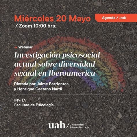 Webinar Investigación Psicosocial Actual Sobre Diversidad Sexual En