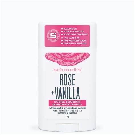 Schmidts Rose Vanilla Deodorant Stick Rose Vanilla All Natural