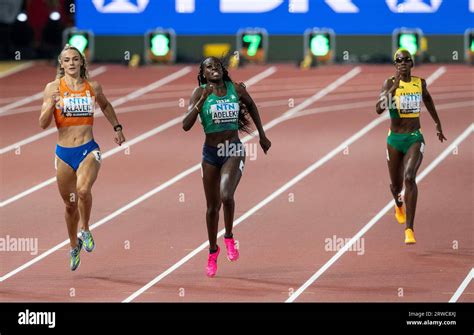 Lieke Klaver Rhasidat Adeleke And Candice Mcleod Competing In The M