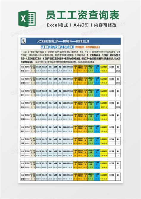 员工工资查询及工资条生成工具excel表格模板下载工资图客巴巴