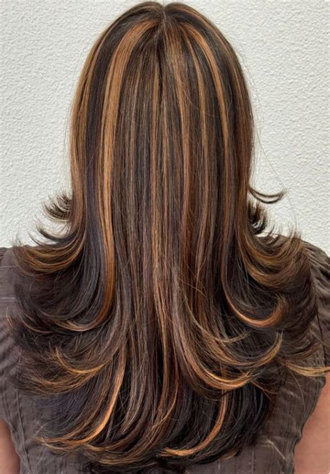 Trendsetting Short Layer Cuts On Long Hair Dark Brown Layers With