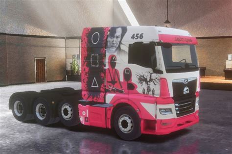 Man TGX Skin SQUID GAME Truckers Of Europe 3 Skin Truckers Of Europe