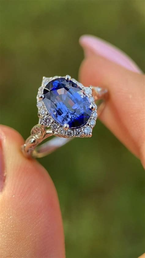 Princess Inspired Sapphire Ring Video Engagement Rings Vintage