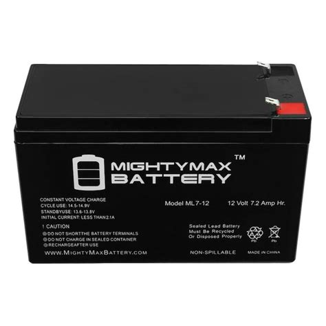 Mighty Max Battery 12 Volt 7 Amp Hour Alarm Battery Rechargeable Sealed Lead Acid 1270 Backup