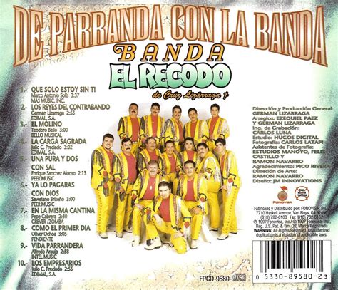 Banda El Recodo De Parranda Con La Banda CD Fonovisa 1997 Usado