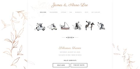 22 Creative Wedding Website Examples - Joy