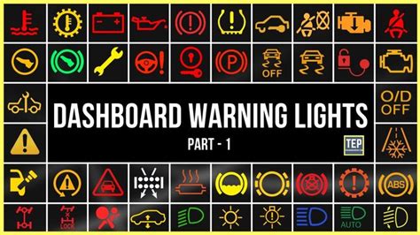 Every Dashboard Warning Lights In Your Car Explained Part 1 In 2022