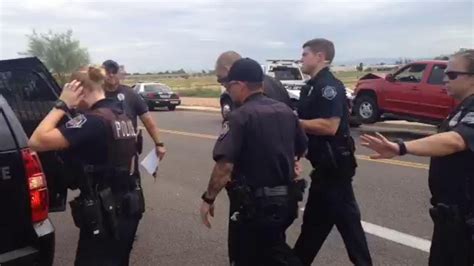 Mesa Police Arrested A Man Who Barricaded Himself In A Stolen Truck