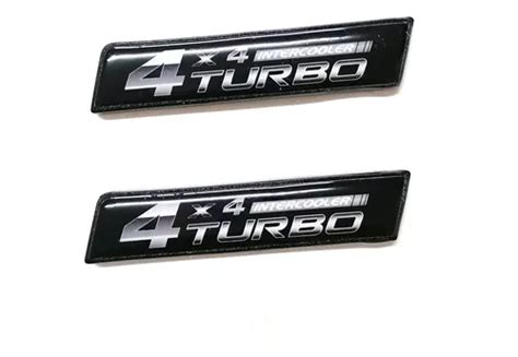 Par De Emblemas Laterales 4x4 Turbo Intercooler Meses sin interés