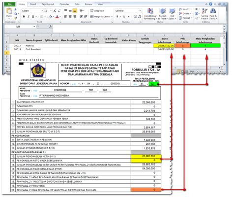 Cara Memasukkan Penghasilan Sebelumnya Dan PPh 21 Yang Telah Dipotong