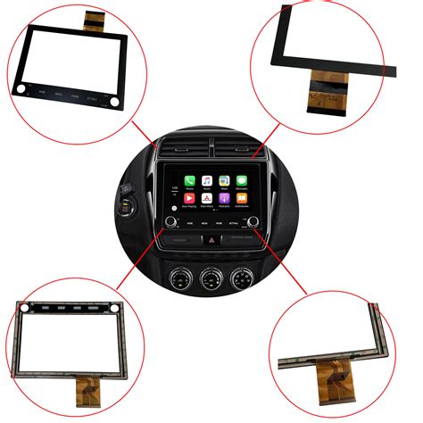 Touch Screen Glass For Mitsubishi Outlander Sport Radio Knob