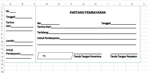 Download Template Kwitansi - 51+ Koleksi Gambar