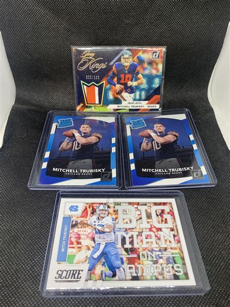 2017 Panini Donruss Mitchell Trubisky Rc Lot Patch Donruss 2019 35 100