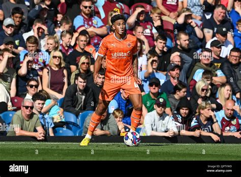 Jordan Lawrence Gabriel 4 Of Blackpool In Action During The Game Stock