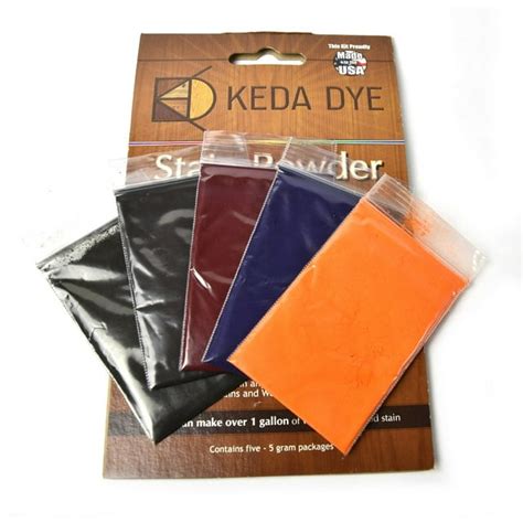 Wood Dye Aniline Dye 5 Multi Color Kit Keda Dye Kit Includes 5 Wood Stain Colors Just Add