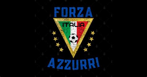 Forza Azzurri Italy Soccer Forza Azzurri Sticker TeePublic