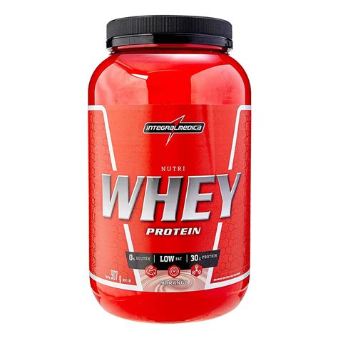 Nutri Whey Protein Integralmedica Morango 907g Nutri Whey Protein