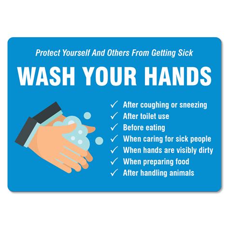 Wash Hands After Use Sign